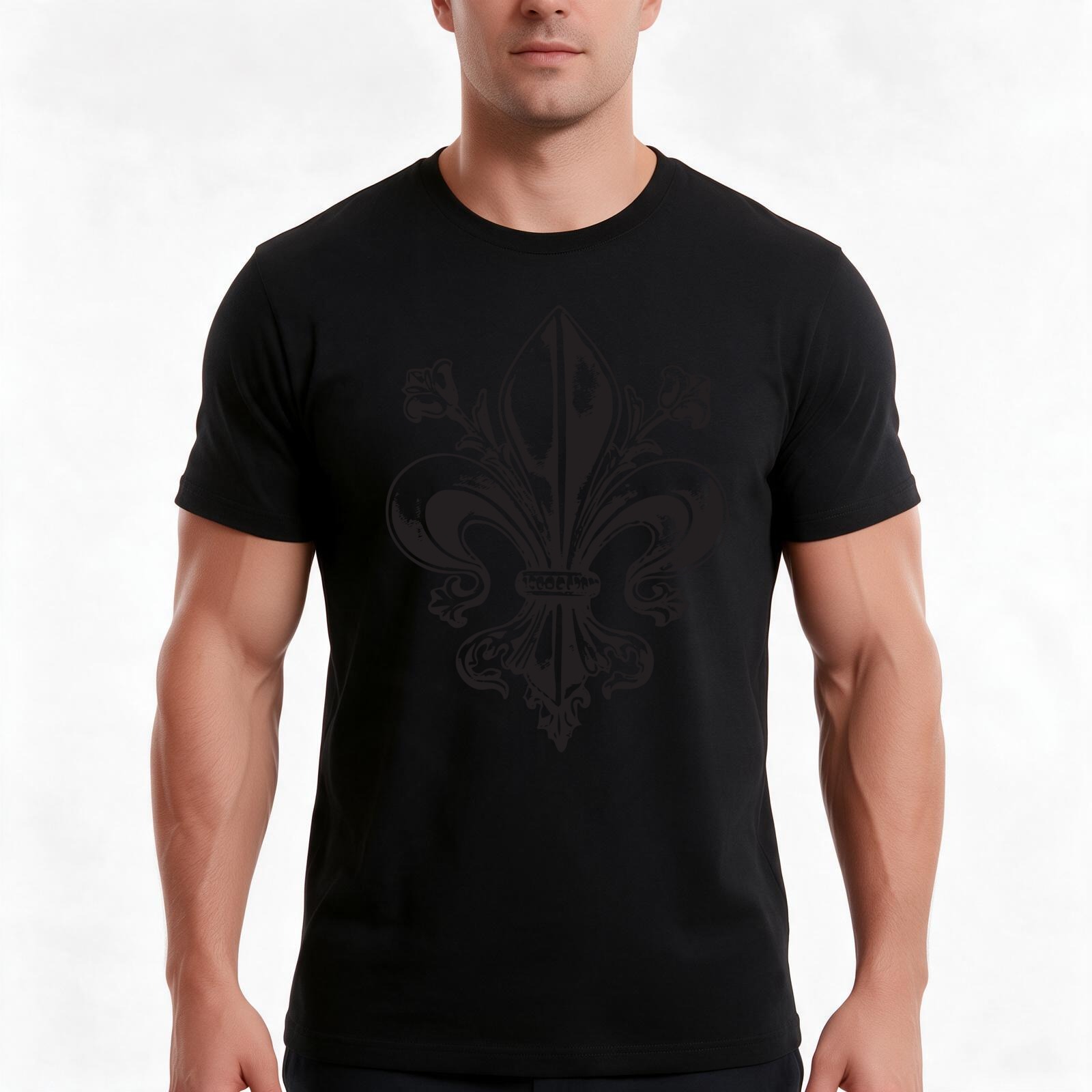 Printing Qc - T-shirt vintage fleur de lys royale