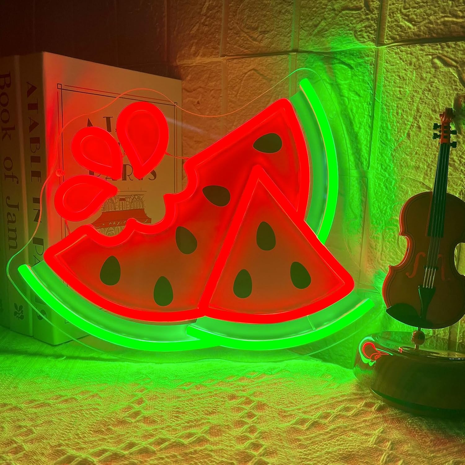 Commercial Uv Printing - Enseigne au néon pastèque impression UV