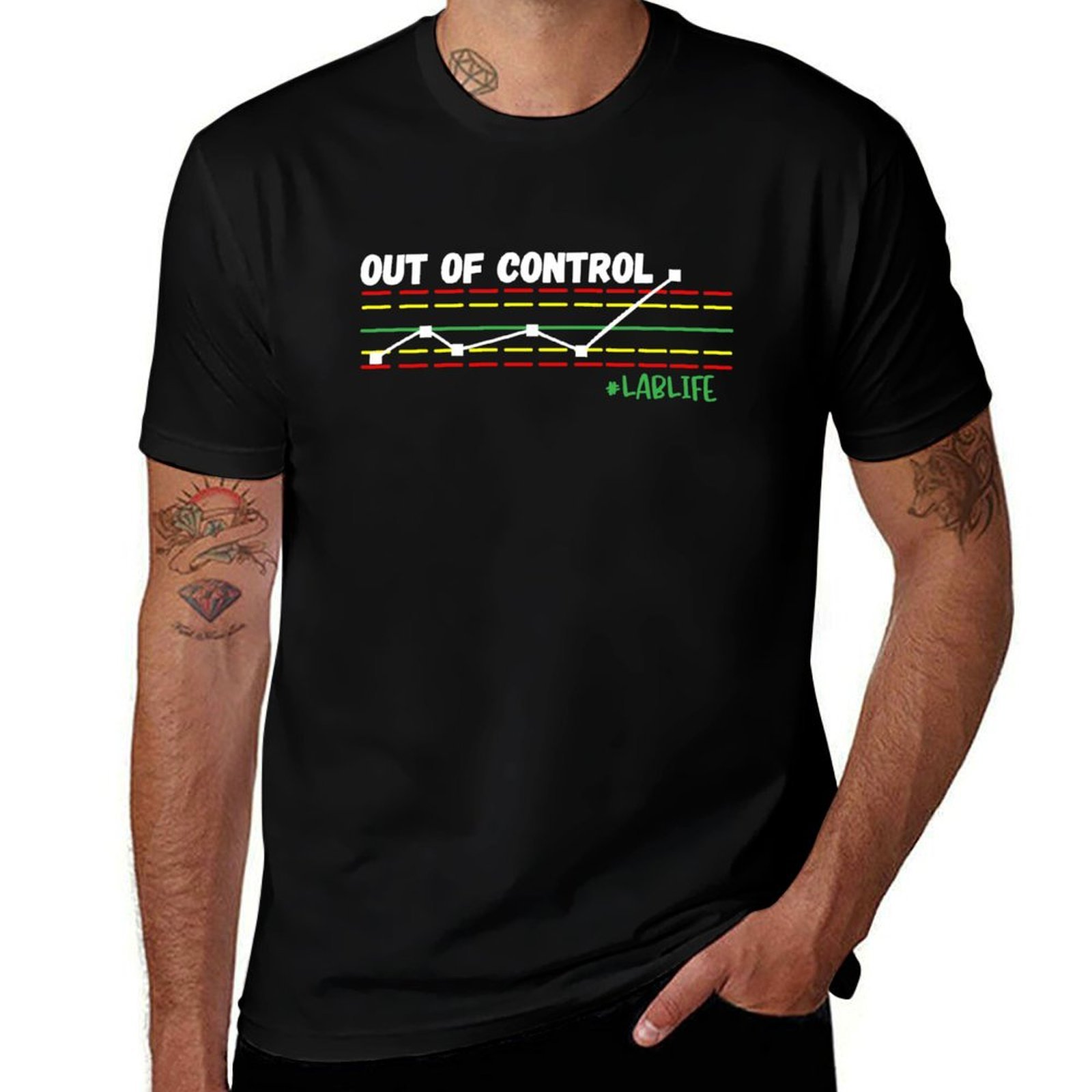 T-shirt Funny Lab Tech, Out Of - Printing Qc avis et prix